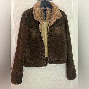 American Eagle brown corduroy jacket.
